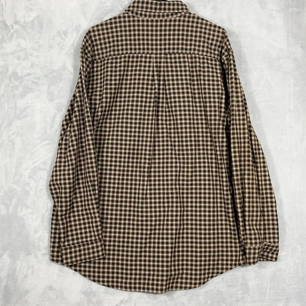Carhartt Shirt Mens XL Plaid Long Sleeve Button Down Relaxed Fit Casual Workwear